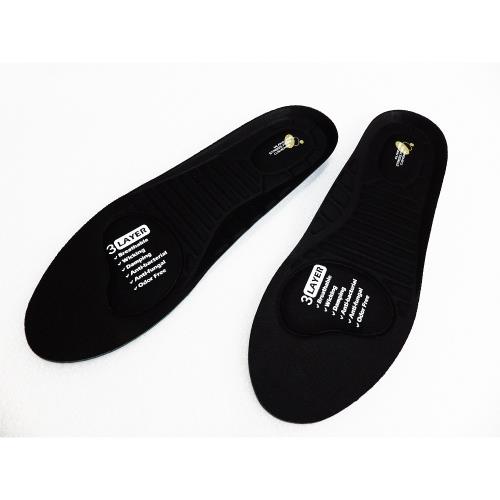 Milano鞋墊  可剪裁式 抗菌避震透氣鞋墊 (黑色)-遊戲