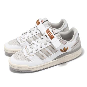 adidas 休閒鞋 Forum Low 男鞋 白 棕 魔鬼氈 復古 愛迪達 IE0477