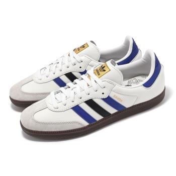 adidas 休閒鞋 Samba OG 男鞋 女鞋 白 藍 復古 德訓鞋 情侶鞋 愛迪達 ID1381