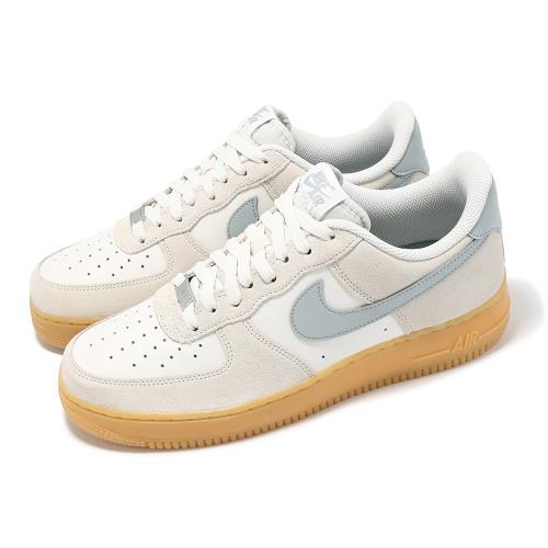 Nike 休閒鞋 Air Force 1 07 LV8 男鞋 女鞋 米白 灰 膠底 AF1 情侶鞋 FQ8714-002
