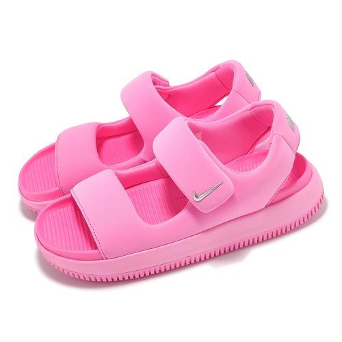 Nike 涼鞋 Wmns Calm Sandal 女鞋 粉 魔鬼氈 緩衝 抓地 涼拖鞋 FJ6043-600