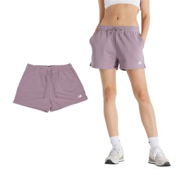 New Balance 短褲 Sport Essentials French Terry Shorts 女款 紫 3吋 NB WS41500ICW