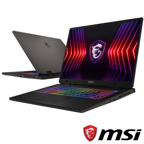 (規格升級)MSI微星 電競筆電Sword 17 HX B14VEKG-023TW(i7-14700HX/16G+16G/RTX4050-6G/1T)