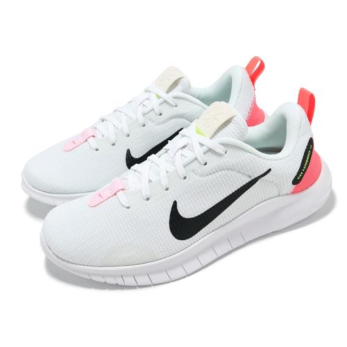 Nike 慢跑鞋 Wmns Flex Experience RN 12 女鞋 白 黑 橘 緩衝 入門款 運動鞋 DV0746-102