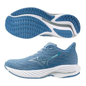 Mizuno 美津濃 慢跑鞋 女鞋 WAVE RIDER 28 藍【運動世界】J1GD240325
