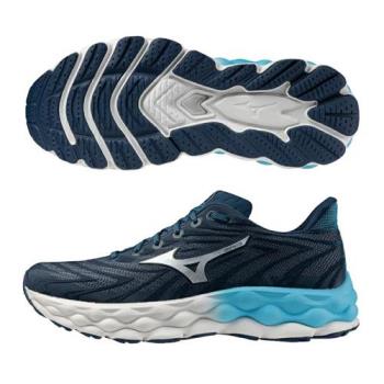 Mizuno 美津濃 慢跑鞋 男鞋 WAVE SKY 8 藍【運動世界】J1GC240205
