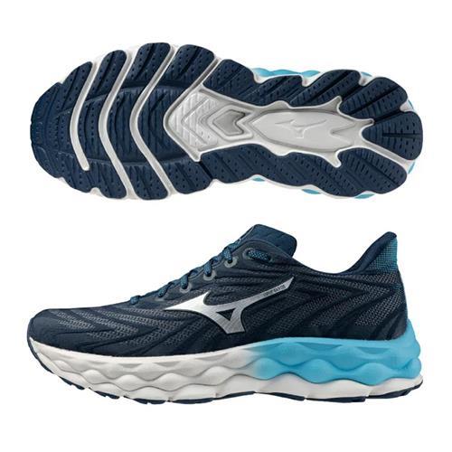 Mizuno 美津濃 慢跑鞋 男鞋 WAVE SKY 8 藍【運動世界】J1GC240205
