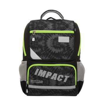 【IMPACT】怡寶 紮染風成長型護脊書包-黑 /個 IM003691BK