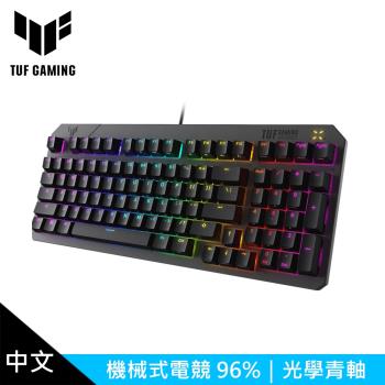 【ASUS 華碩】TUF GAMING K3 Gen II 機械式電競鍵盤｜光學青軸