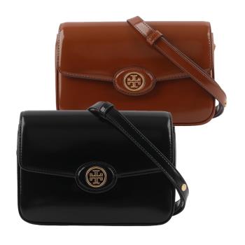 TORY BURCH Robinson 漆皮翻蓋肩背包/斜背包/豆腐包(任選)