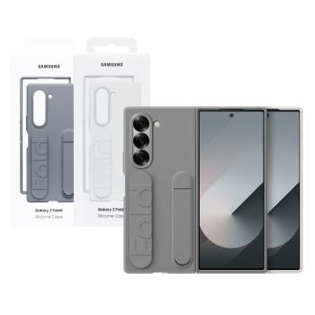 SAMSUNG Galaxy Z Fold6 原廠矽膠薄型保護殼 - 指環帶/支架 (EF-MF956)