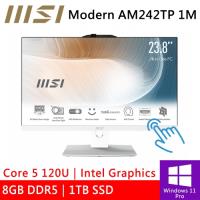 微星 Modern AM242TP 1M-1211TW 原廠機 24型 白(Intel Core 5 120U/8G/1TB/W11P/十點觸控)