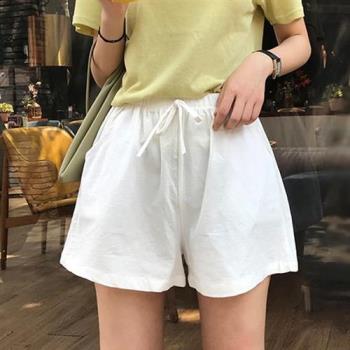 【韓國K.W.】現貨性感直擊涼感天絲睡衣居家服(棉麻褲 寬褲 女褲 五分褲 短褲)
