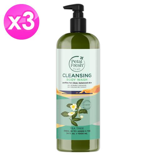 Petal Fresh沛特斯 茶樹沐浴乳1000ml/34oz x3瓶