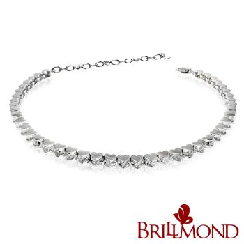 【BRILLMOND】1克拉 鑽石手鍊 PT950鉑金 星河閃耀(天然鑽石總重1克拉)