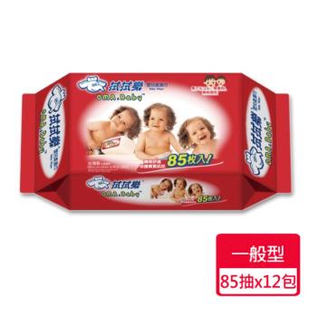 【拭拭樂】嬰兒超柔純水濕巾85抽x12包