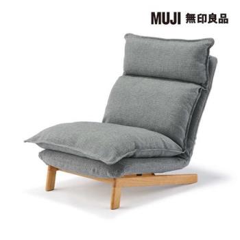 高椅背和室沙發/聚酯平織/灰色【MUJI 無印良品】