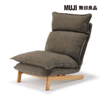 高椅背和室沙發/聚酯平織/棕色【MUJI 無印良品】