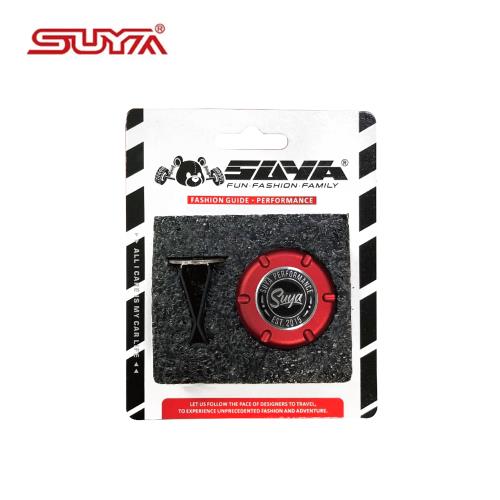 【SUYA】鋁合金車用香氛座 紅色 台灣製