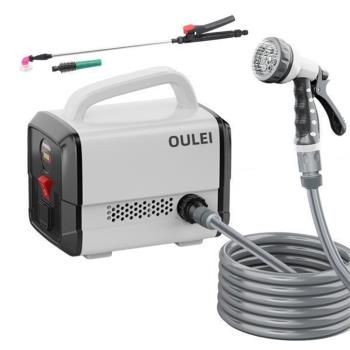 充電抽水泵 鋰電式澆菜機 農用電動澆水機 戶外灌溉小型抽水機 自吸式清洗機 超長續航 無線洗車機 澆菜澆花神器