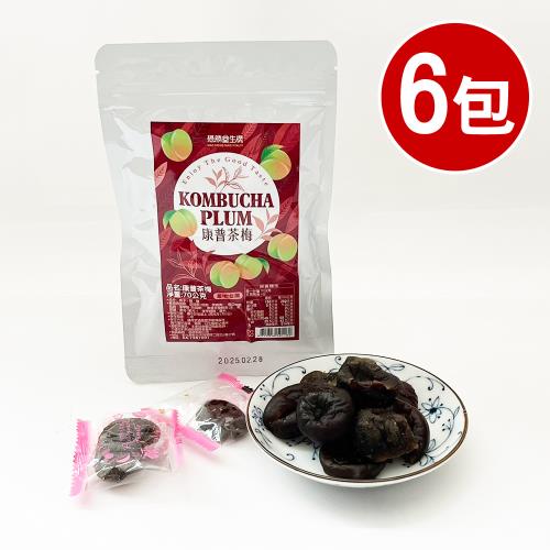 【王媽媽推薦】康普茶梅6包組(70g/包)