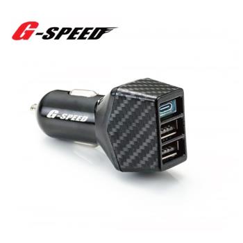 【G-SPEED】2USB＋TYPEC車用充電器 (PD快充) XR-08