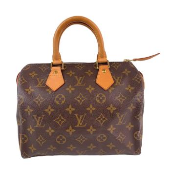 9成新【LV】經典老花 Speedy 25 Monogram 手提包 展示品