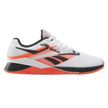 【下殺】Reebok 訓練鞋 女鞋 健身 重訓 緩衝 NANO X4 白橘【運動世界】100074187