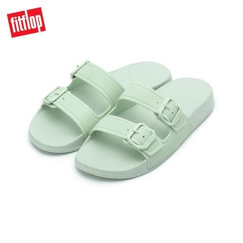 FITFLOP IQUSHION 雙帶扣環拖鞋 鼠尾草綠 6212-15033 女鞋