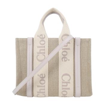 Chloe Woody tote bag帆布托特包(小號/淺灰)