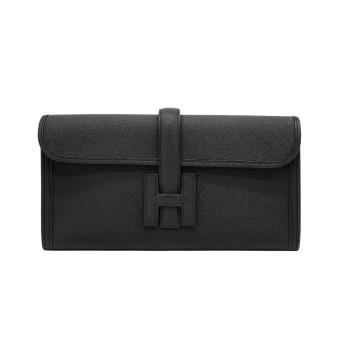 Hermes Jige Elan 29 牛皮手拿晚宴包(黑)