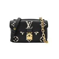 Louis Vuitton Pochette Metis East West 壓花牛皮斜背郵差包(M46596-黑)