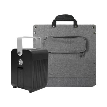 ★ Roommi ★ 多功能行動電源供應器│小電寶+110W太陽能板(RM-P02-W+RM-110W-01)