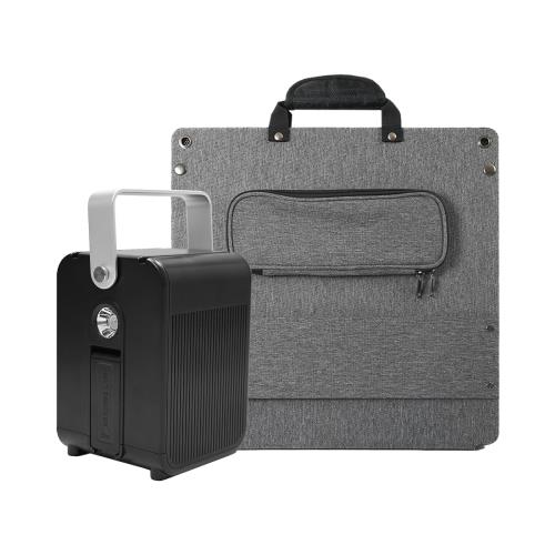★ Roommi ★ 多功能行動電源供應器│小電寶+110W太陽能板(RM-P02-W+RM-110W-01)