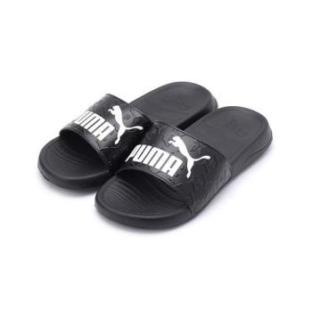 PUMA POPCAT 20 SUPERLOGO 浮雕運動拖鞋 黑 39542001 男鞋 鞋全家福