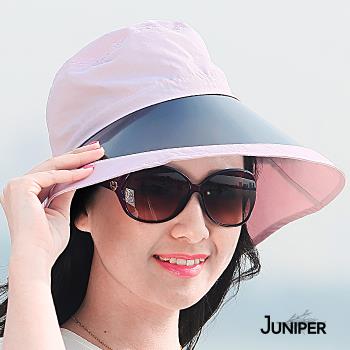 JUNIPER 抗UV防潑水鏡面素色高頂遮陽帽 J7506A