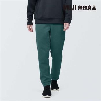 男抗UV速乾聚酯纖維休閒長褲 深綠【MUJI 無印良品】