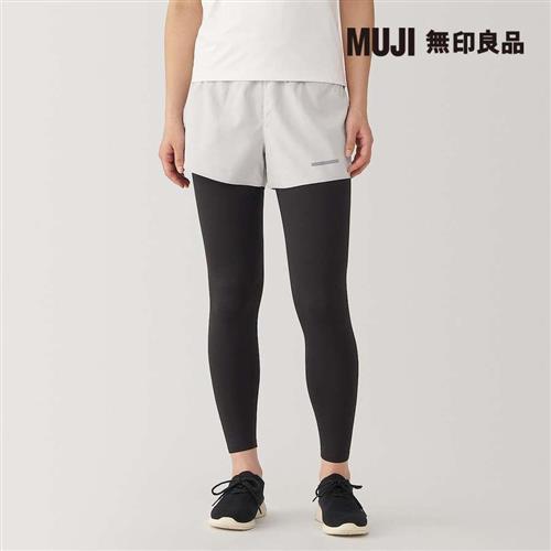 女吸汗速乾運動短褲 淺灰【MUJI 無印良品】