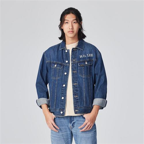 Lee 舒適版經典牛仔外套 男 Modern 中藍LB314001860 LB314001