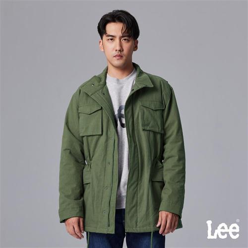 Lee 男款 休閒長版 鋪棉外套 風衣外套 | Modern