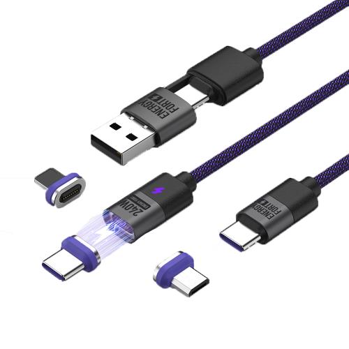 ENERGY FORT USB/Type-C 二合一磁吸線(240W)/ Type-C/Lightning (1.8M)