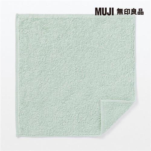 有機棉毛巾手帕 淺綠【MUJI 無印良品】