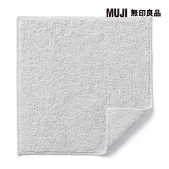 有機棉毛巾手帕 灰銀【MUJI 無印良品】