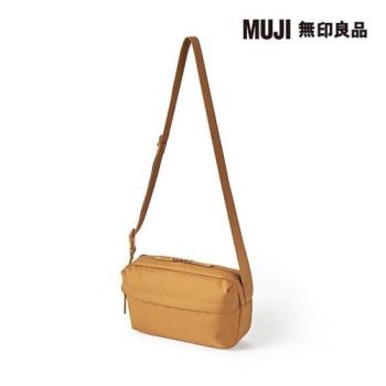 撥水加工肩背包 芥黃【MUJI 無印良品】