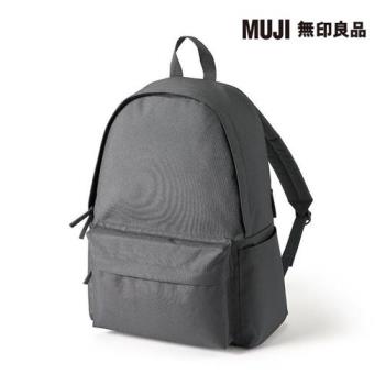 可減輕肩膀負擔撥水加工後背包 墨灰【MUJI 無印良品】