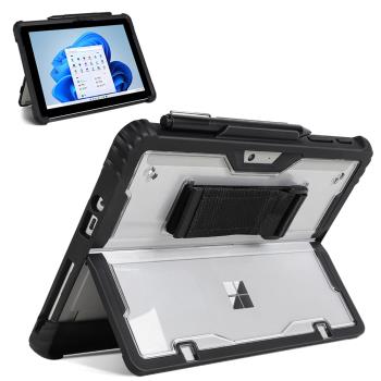 簡約潮流設計!! 透明保護殼 可裝鍵盤 微軟 Microsoft Surface Pro 第11版 13吋 平板電腦保護套 附手握帶
