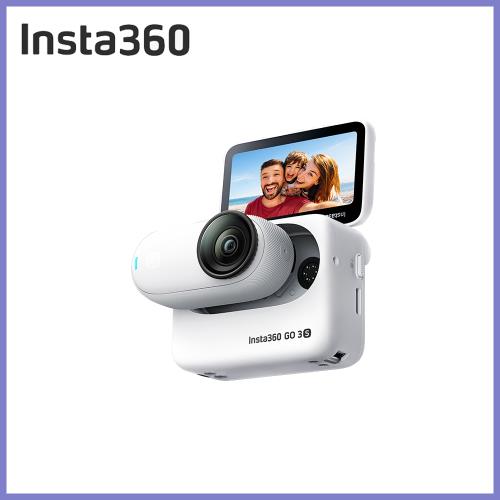 Insta360 GO 3S 4K廣角翻轉觸控大螢幕拇指防抖相機-靈動白-128G 公司貨 【新品現貨上市】
