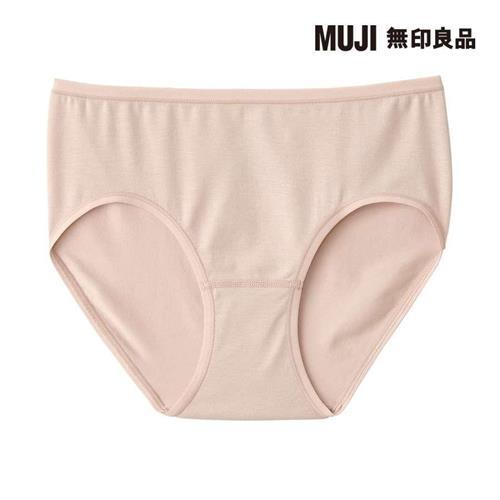 女柔滑中腰內褲 黃橘【MUJI 無印良品】