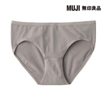 女彈性低腰短版內褲 摩卡棕【MUJI 無印良品】