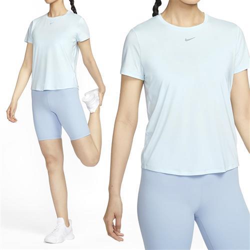 Nike NK One Classic DF SS Top 女款 水藍色 休閒 上衣 短袖 FN2799-474